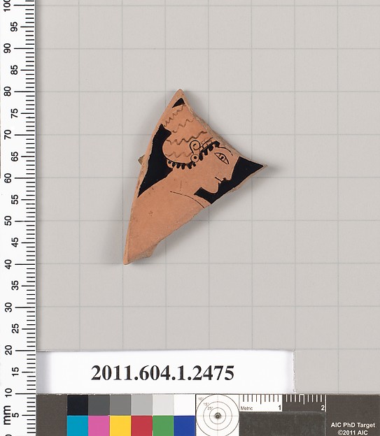 Terracotta fragment of a kylix (drinking cup)