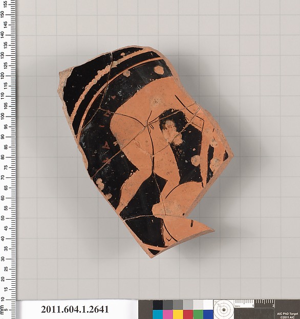 Terracotta fragment of a kylix (drinking cup)
