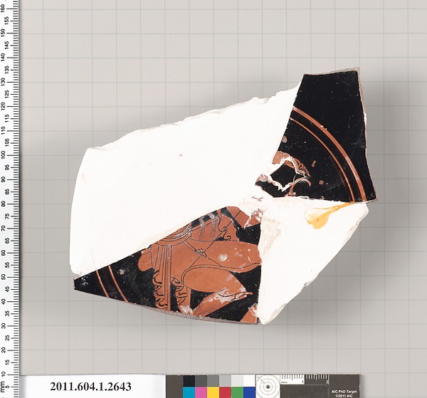 Terracotta fragment of a kylix (drinking cup)
