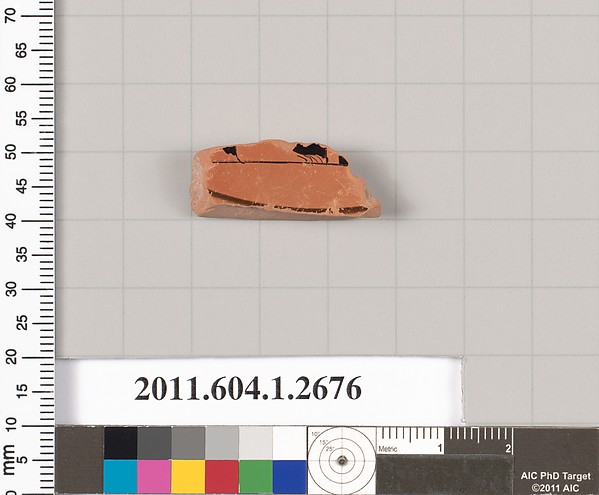 Terracotta fragment of a kylix (drinking cup)