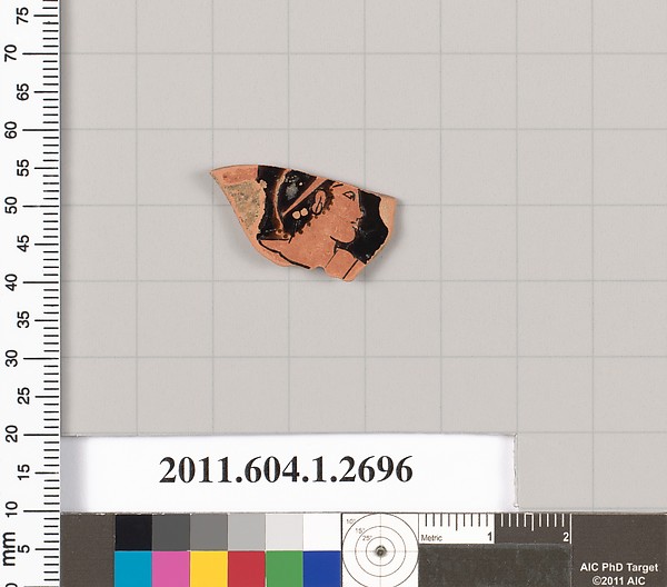 Terracotta fragment of a kylix (drinking cup)