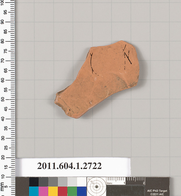 Terracotta fragment of a kylix (drinking cup)
