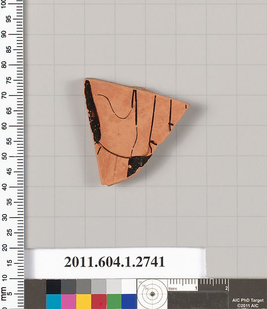 Terracotta fragment of a kylix (drinking cup)