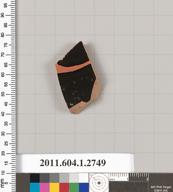Terracotta fragment of a kylix (drinking cup)