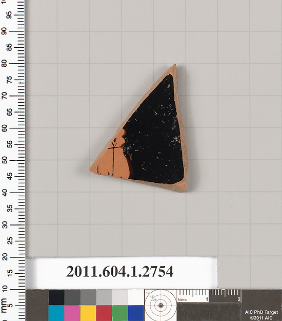 Terracotta fragment of a kylix (drinking cup)