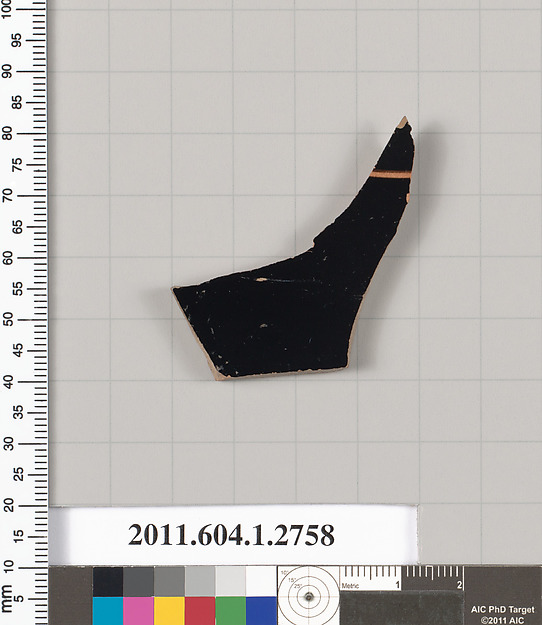 Terracotta fragment of a kylix (drinking cup)