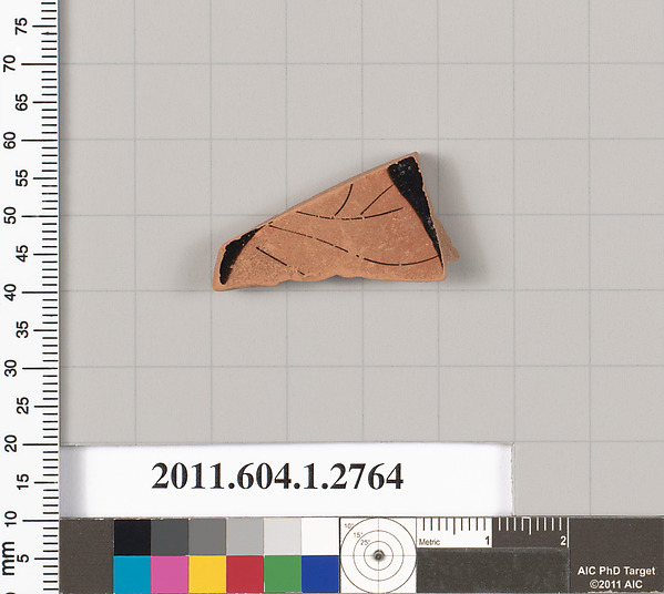 Terracotta fragment of a kylix (drinking cup)