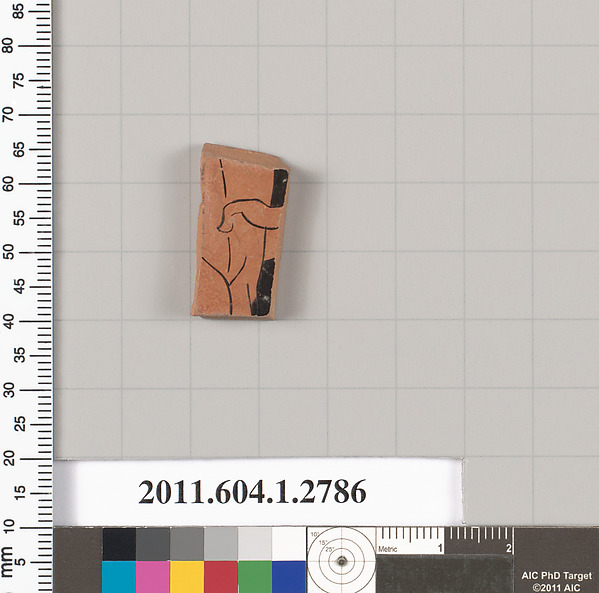 Terracotta fragment of a kylix (drinking cup)