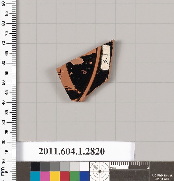 Terracotta fragment of a kylix (drinking cup)