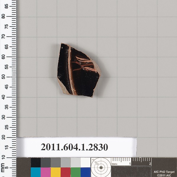 Terracotta fragment of a kylix (drinking cup)