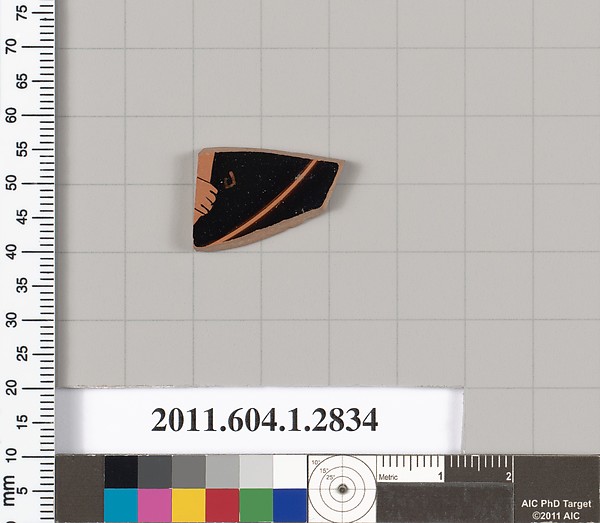 Terracotta fragment of a kylix (drinking cup)