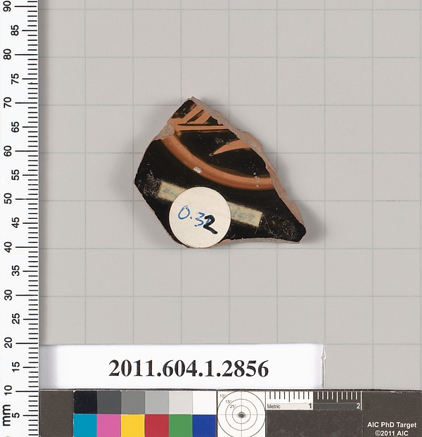 Terracotta fragment of a kylix (drinking cup)