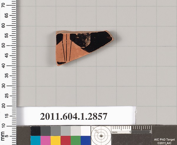 Terracotta fragment of a kylix (drinking cup)