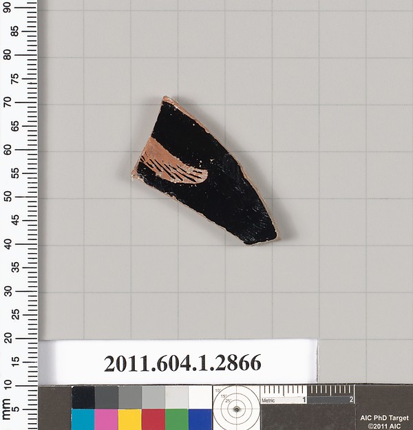 Terracotta fragment of a kylix (drinking cup)