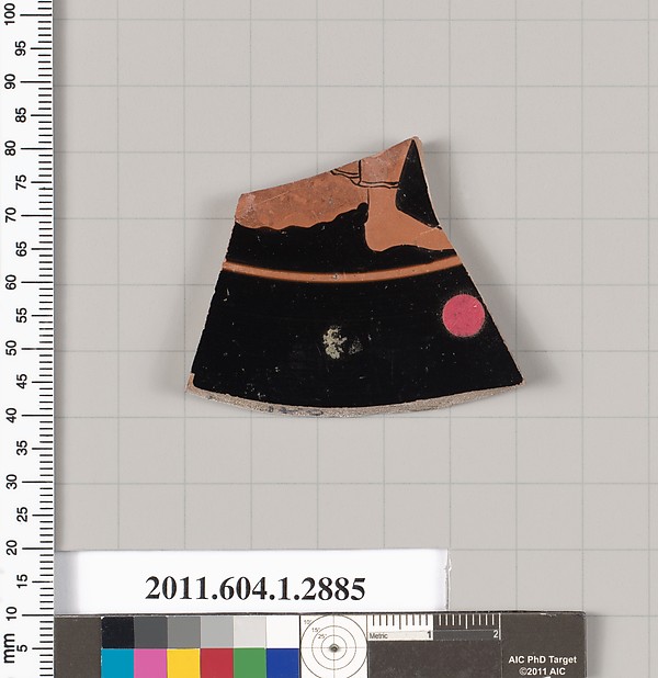 Terracotta fragment of a kylix (drinking cup)