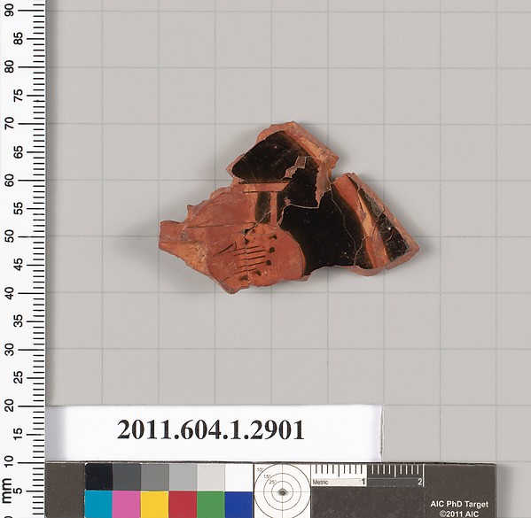 Terracotta fragment of a kylix (drinking cup)