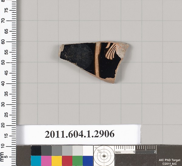 Terracotta fragment of a kylix (drinking cup)