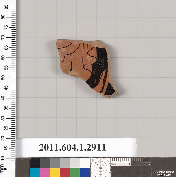 Terracotta fragment of a kylix (drinking cup)