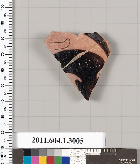 Terracotta fragment of a kylix (drinking cup)