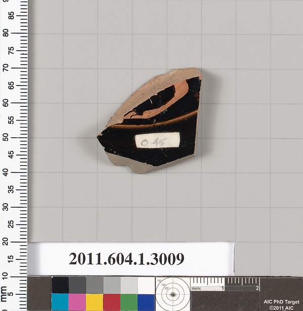 Terracotta fragment of a kylix (drinking cup)