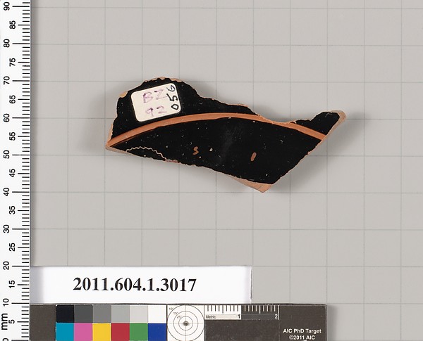 Terracotta fragment of a kylix (drinking cup)