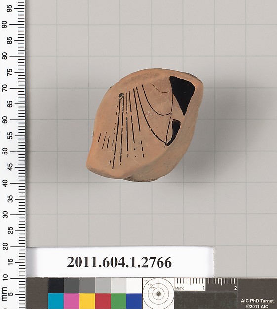 Terracotta fragment of a kylix (drinking cup)