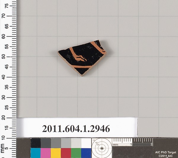 Terracotta fragment of a kylix (drinking cup)
