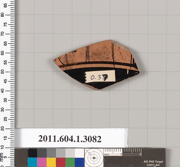 Terracotta fragment of a kylix (drinking cup)