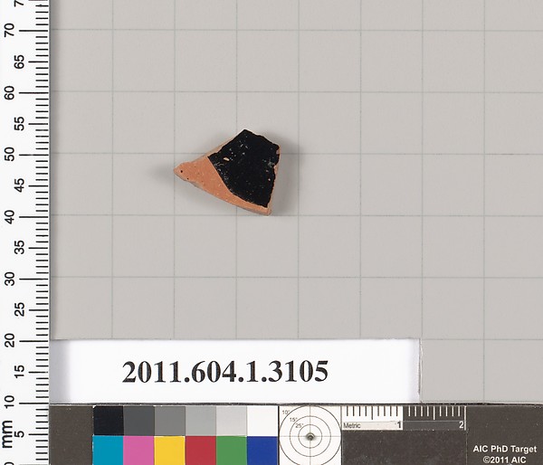 Terracotta fragment of a kylix (drinking cup)