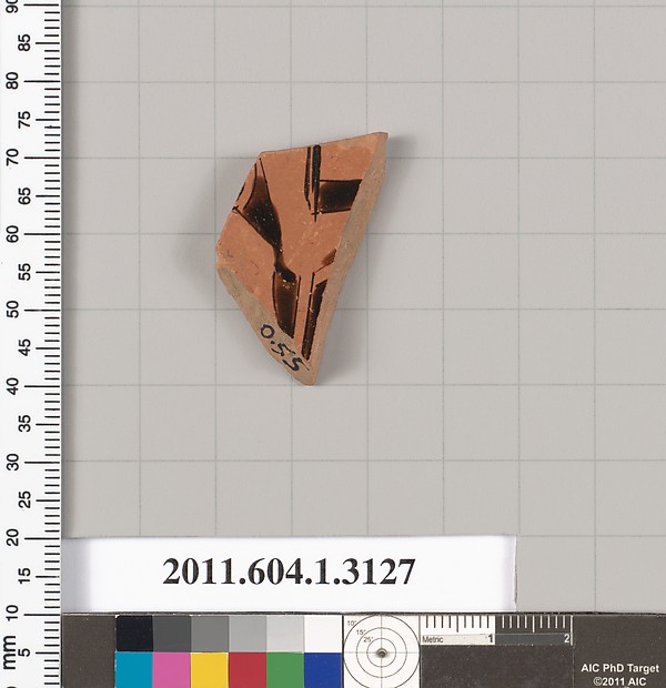 Terracotta fragment of a kylix (drinking cup)