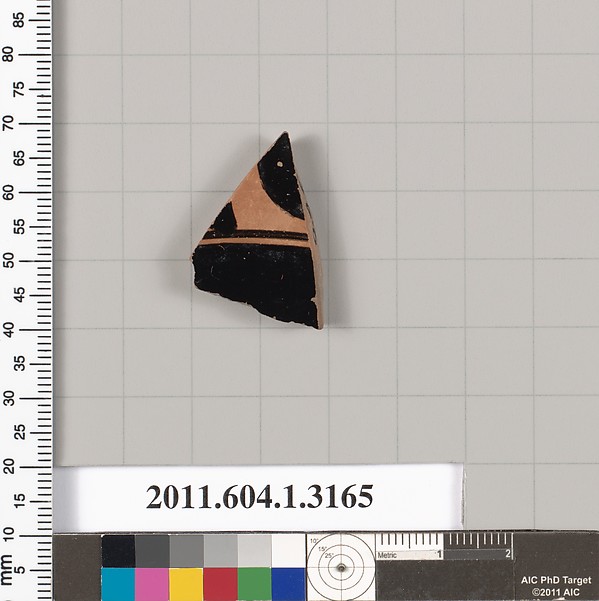 Terracotta fragment of a kylix (drinking cup)