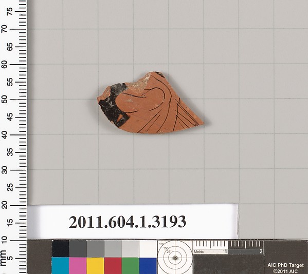 Terracotta fragment of a kylix (drinking cup)