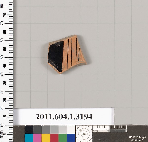 Terracotta fragment of a kylix (drinking cup)