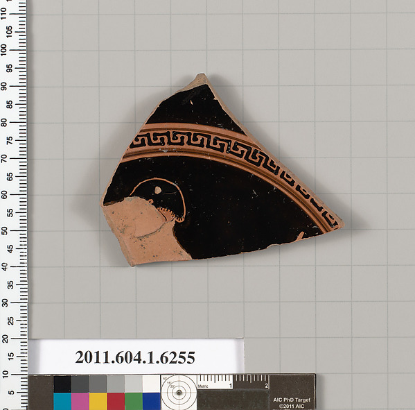 Terracotta fragment of a kylix (drinking cup)