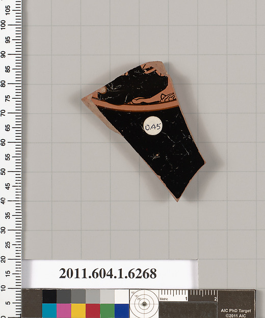 Terracotta fragment of a kylix (drinking cup)