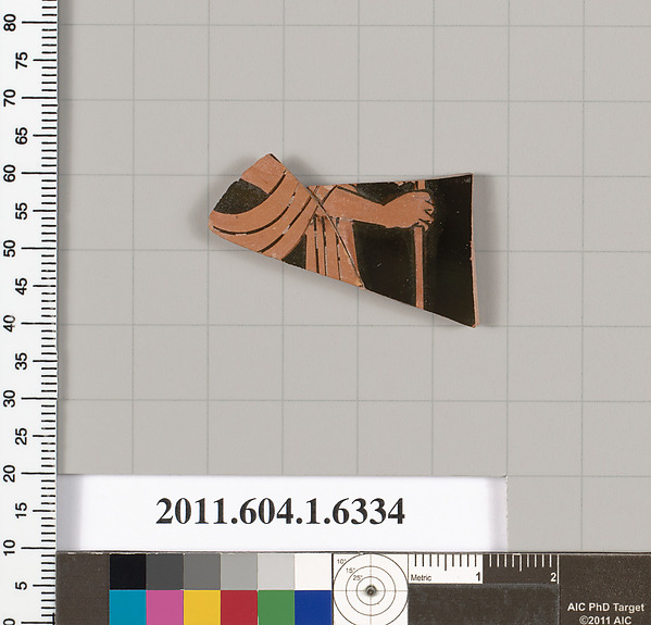 Terracotta fragment of a kylix (drinking cup)