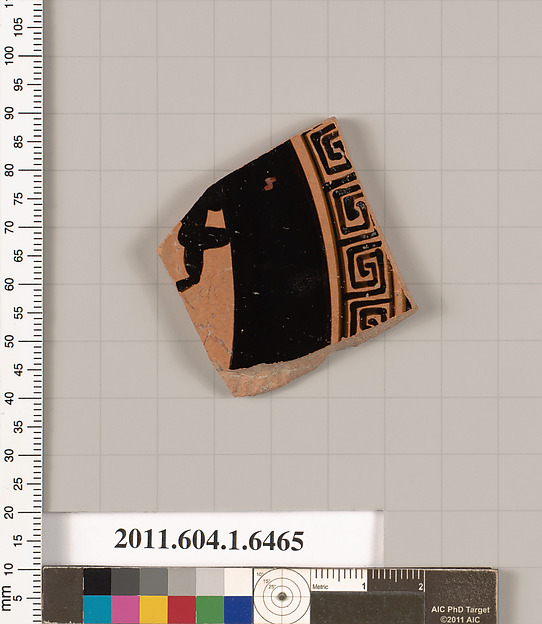 Terracotta fragment of a kylix (drinking cup)