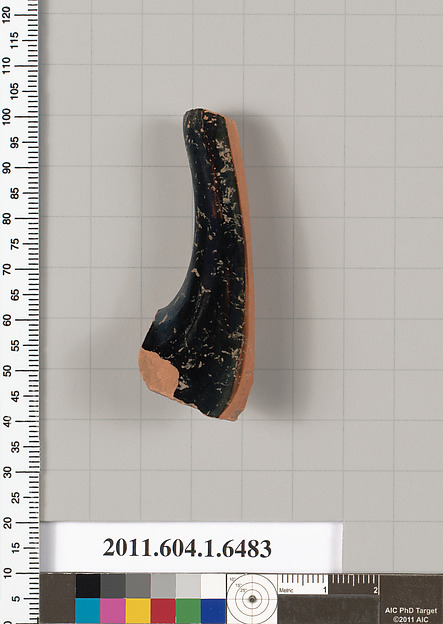 Terracotta fragment of a kylix (drinking cup)