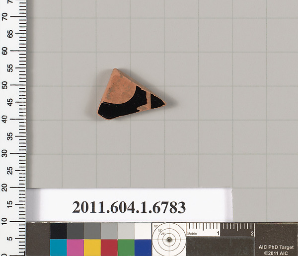 Terracotta fragment of a kylix (drinking cup)