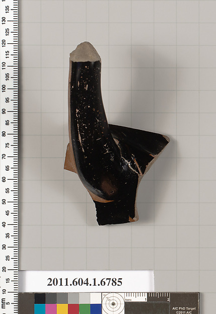 Terracotta fragment of a kylix (drinking cup)