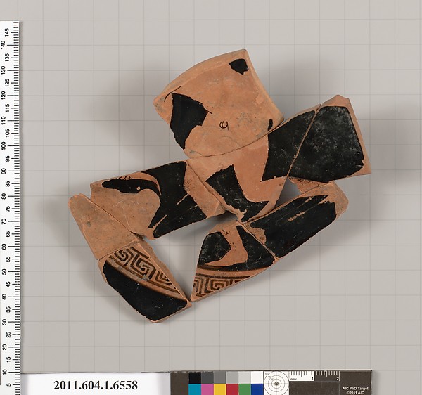 Terracotta fragment of a kylix (drinking cup)