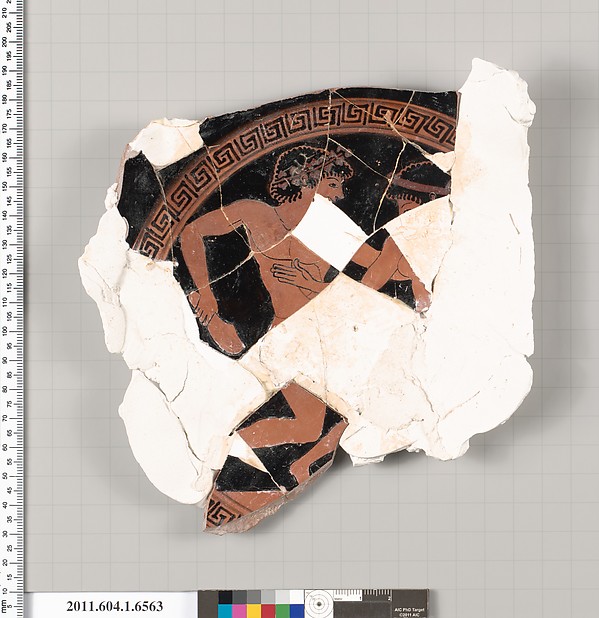 Terracotta fragment of a kylix (drinking cup)