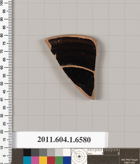 Terracotta fragment of a kylix (drinking cup)