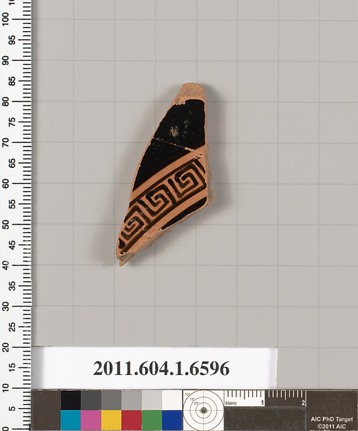 Terracotta fragment of a kylix (drinking cup)
