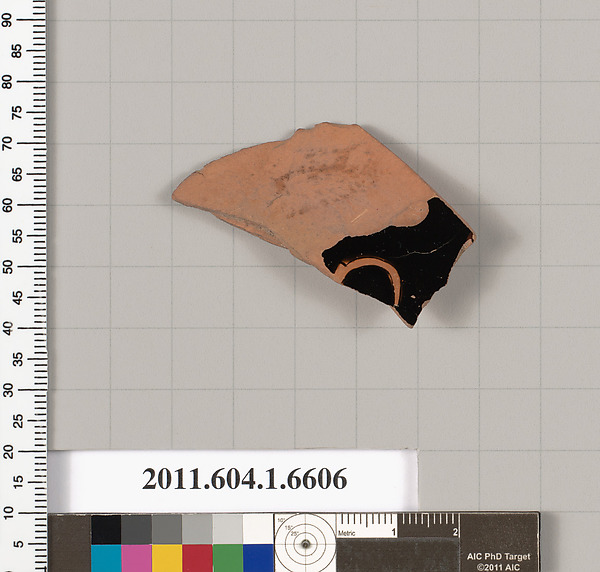 Terracotta fragment of a kylix (drinking cup)