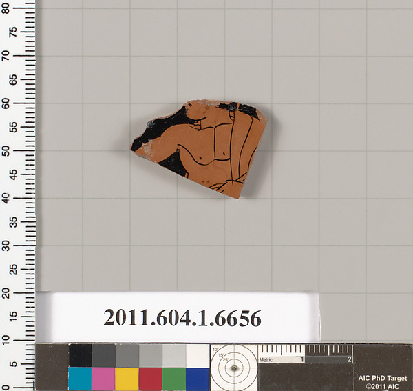 Terracotta fragment of a kylix (drinking cup)