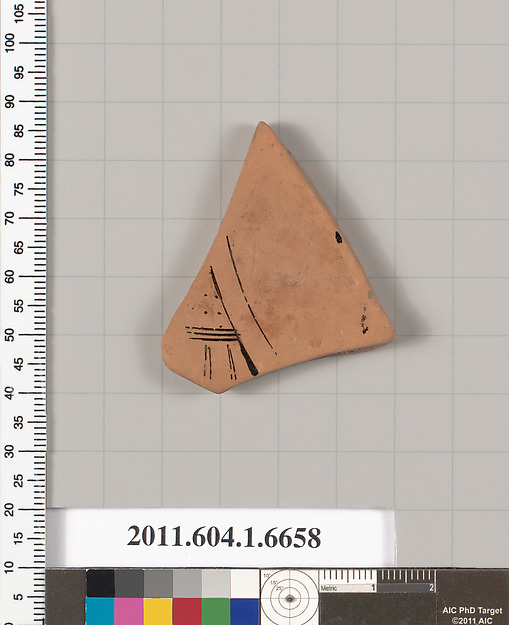 Terracotta fragment of a kylix (drinking cup)