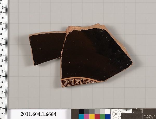 Terracotta fragment of a kylix (drinking cup)