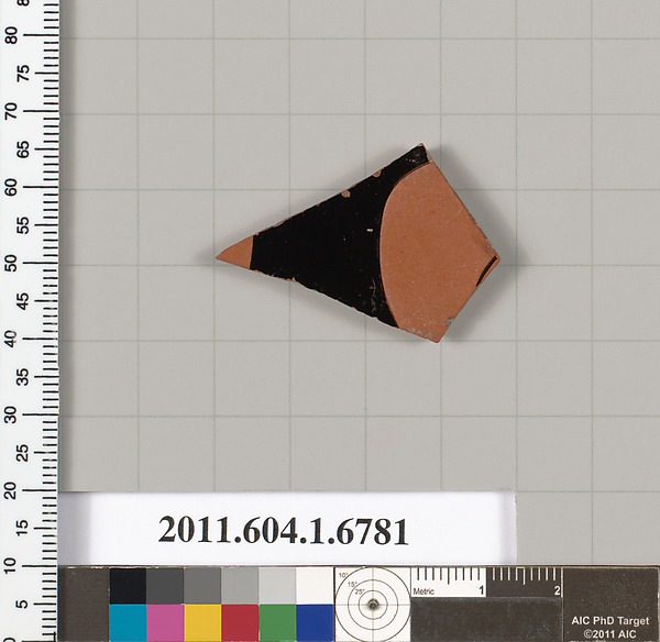 Terracotta fragment of a kylix (drinking cup)