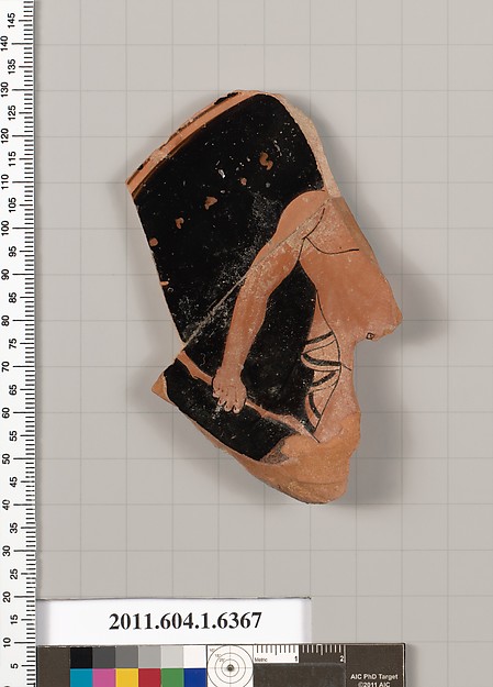 Terracotta fragment of a kylix (drinking cup)